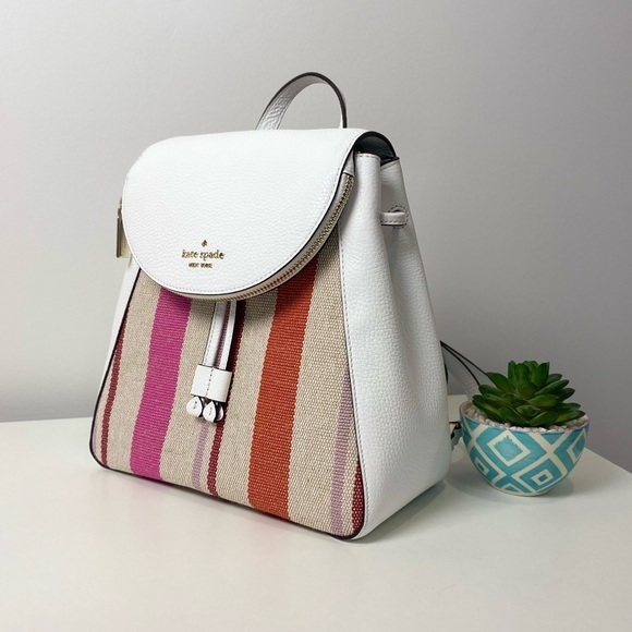 NEW kate spade leila medium flap backpack